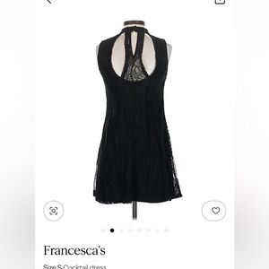 Francesca's Black Lace Cocktail Dress Size Sm